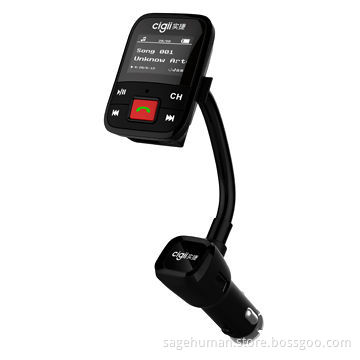 Car MP3 FM Transmitter with Bluetooth Handsfree Function, Bluetooth Function Optional, LCD Screen